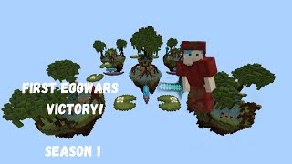 First Ever Minecraft Cubecraft Eggwars Victory!! Bedrock Server!! Teams of 4 #Eggwars
