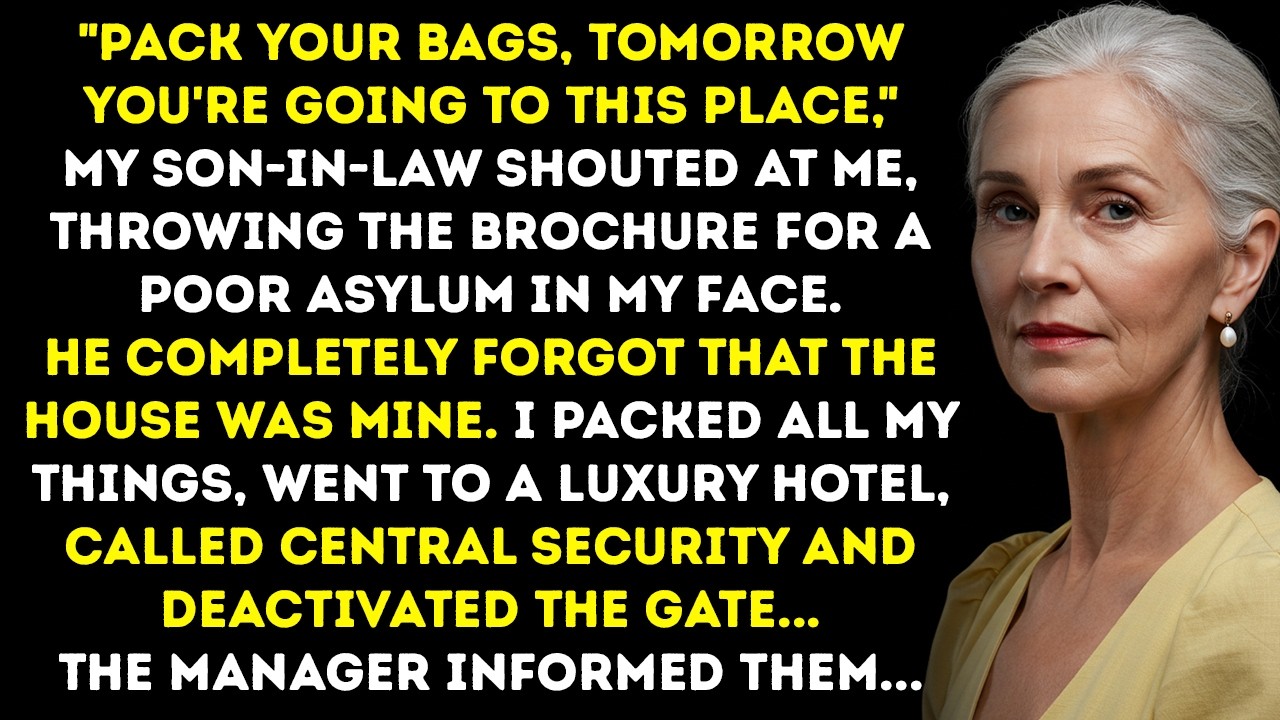 The coffee was still hot when Bradley threw the brochure at my face. "Pack your bags," he said. "You're leaving for that retirement home tomorrow. I already paid the deposit." I'm sixty-eight...