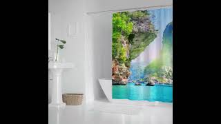 Clic And Durable Bath Shower Curtains For Bathroom 71 X 79 29