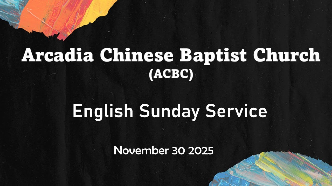 ACBC English Congregation Sunday Live Service | November 30 2025 - YouTube