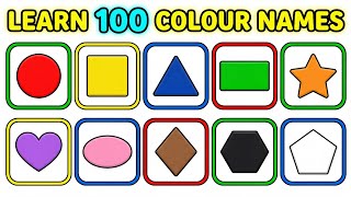100 Shapes | Shape Names | Names of Shapes in English | Geometric Shapes | Shapes Vocabulary