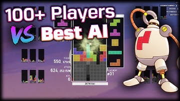 Best Tetris AI vs. 100 Players? TETR.IO Fight Night (ft. Zetris)