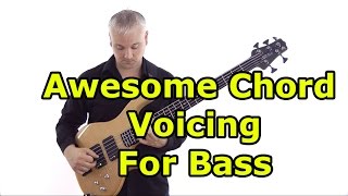 Awesome Chord Voicing For Bass Guitar