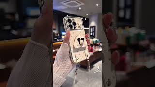 Impressive sharing Mickey mouse phone case with phone charm pop socket #phonecase #mickeymouse