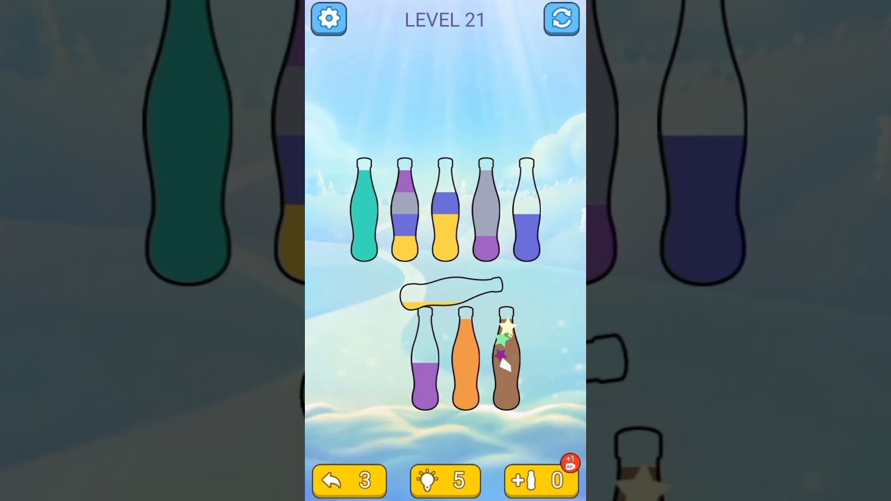 Colour bottle games lvl 21 