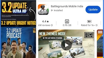 BGMI 3.2 UPDATE IS HERE | UPDATE NOT SHOW IN PLAYSTORE ||
