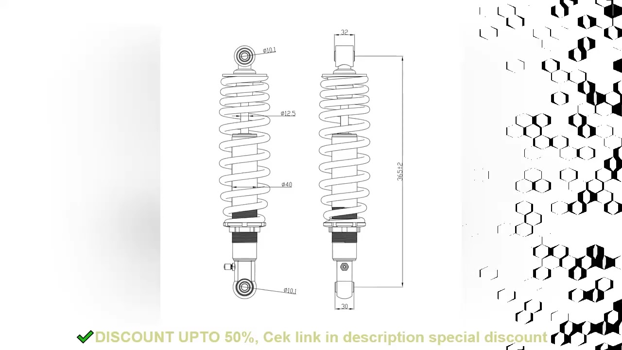 Rear Shock Absorber 9010-060600-10001 for CF Moto ATV Accessories CForce 500 520 550 600 625 X5 Moto