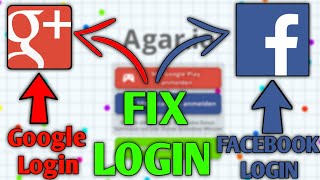 اقاريو حل مشكلة تسجيل الدخول بحساب(الفيسبوك+الجوجل)|Fix Login Facebook+Google Acc(Agar.io Mobile)