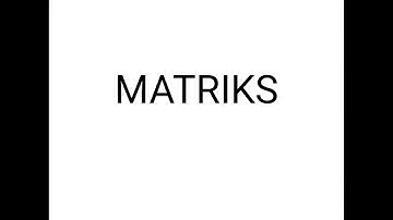 Tutorial Menyelesaikan Persoalan Matrik dengan Matlab