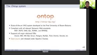 Dl 2020 - The Virtual Knowledge Graph System Ontop Extended Abstract