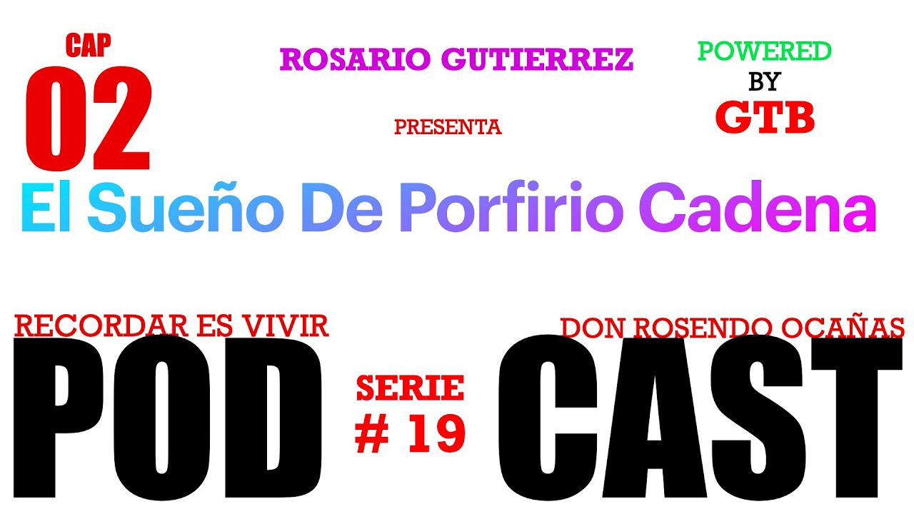 El Sueño De Porfirio Cadena CAP 02 Rosario Gutierrez