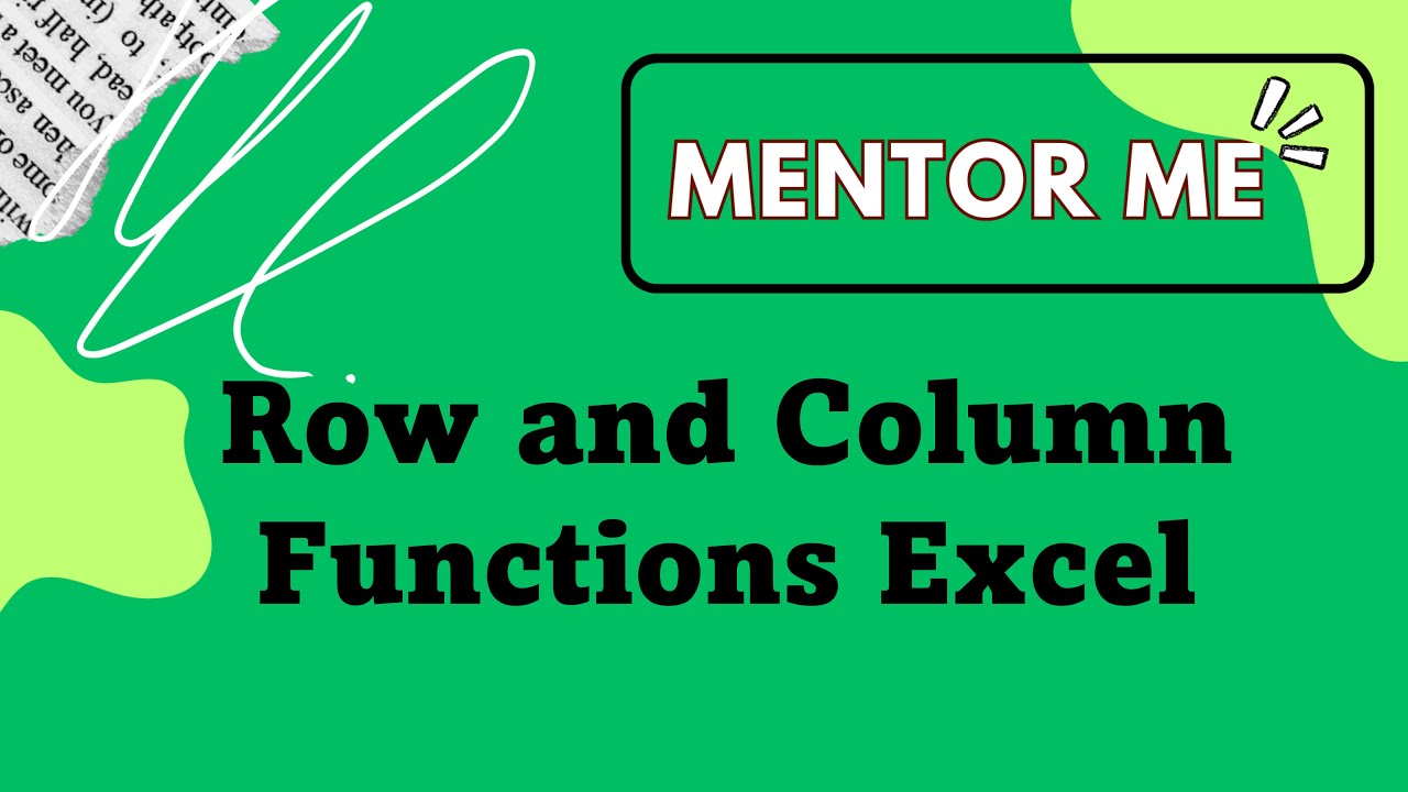 Functions on Rows and Columns in Excel: Step-by-Step Guide - YouTube
