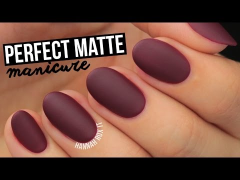 How To Get The Perfect Matte Mani!