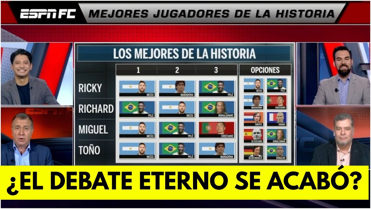 EL MEJOR DE TODOS LOS TIEMPOS. Messi, Cristiano Ronaldo, Maradona, Pelé ¿Ganó LEO? | ESPN FC