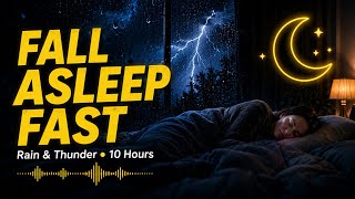 Cant Sleep? Try This Tonight Rain Sounds For Sleeping, Relaxing Black Screen Rain