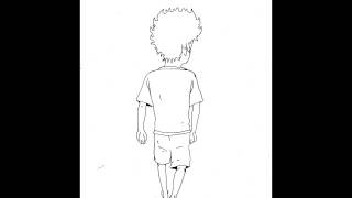 Walk Cycle back view (boy)