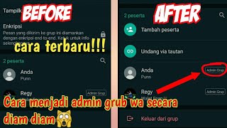 cara menjadi admin grup wa diam diam🙀