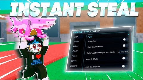 Steal A Brainrot SCRIPT Gui with Desync, INSTANT STEAL, SPEED & FLY + ANTI KICK! *NO KEY*