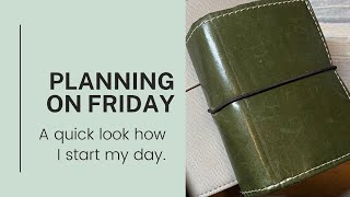 Planning On Friday