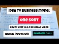 ibm unit 1 onesort।। aktu ।। idea to business model unit 1,2,3,4, quick revision।। with diagram