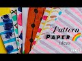 10 Easy handmade pattern papers ✨🌷 journal supplies ideas🫧🌈#viral #diy #journal #yt #handmade #craft