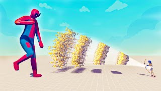 SPIDERMAN GIANT vs EVERY GOD - 🔥Totally Accurate Battle Simulator TABS