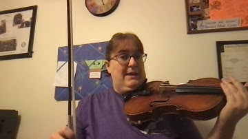 Bowing the Open D and Open A string - Beginning violin viola