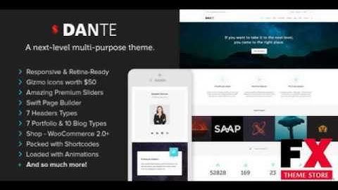 Preview Dante - Responsive Multi-Purpose WordPress Theme TFo