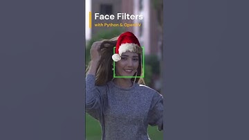 Build your own AR face filters in seconds. 🔥 #Python #OpenCV #Shorts