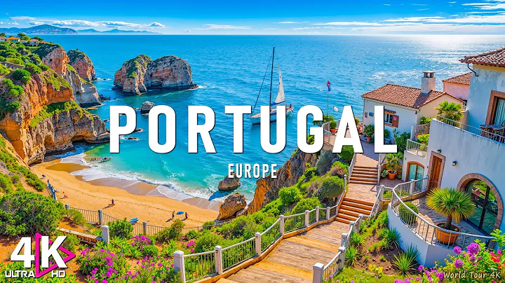 FLYING OVER PORTUGAL (4K Video UHD) - Peaceful Music With Beautiful Nature Video For Relaxation