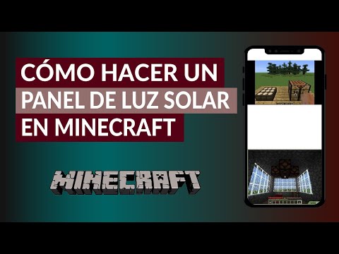 Cómo Hacer o Craftear un Panel o Sensor de luz Solar en Minecraft