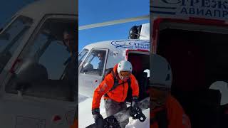 Extreme Heli-Skiing:Mi-8 Nose Gear Touchdown ❄️💨 #Mi8 #PinnacleLanding #Helicopter #HelicopterPilot