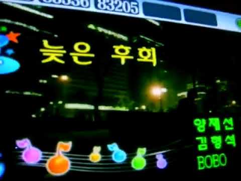 보보 늦은후회 노래방 영상