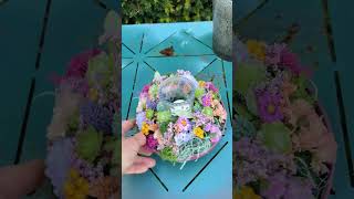 Sommergesteck bunt 🌸 Tischdeko Sommer & Herbst mit Sukkulenten & Windlicht