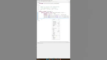 WAJP To Convert The Temperature From Fahrenheit To Celsius Java Shorts 