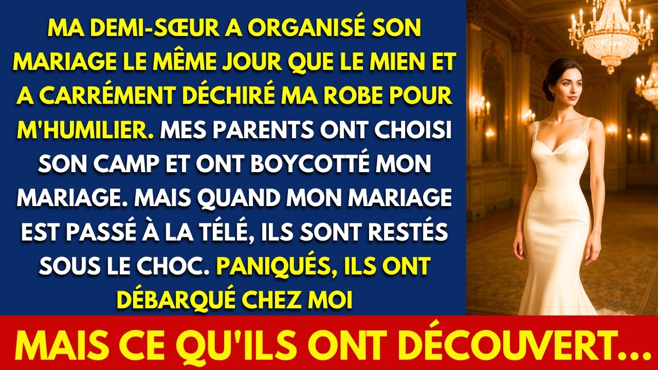 MA DEMI-SŒUR A ORGANISÉ SON MARIAGE LE MÊME JOUR QUE LE MIEN ET A CARRÉMENT DÉCHIRÉ MA ROBE POUR...