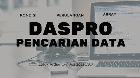 Pemrograman Dasar [ IF ELSE, LOOPING, ARRAY ]. Program pencarian data...