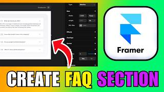 How To Create An FAQ Section In Framer (2026) (Best Method)