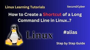 How to Create a Shortcut of a Long Command Line in Linux? (alias Command)