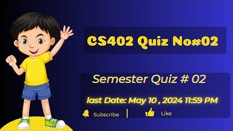 Theory of Automata CS402 Quiz No#02 Solved Spring-2024