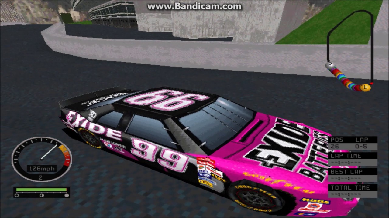 NASCAR Road Racing PC Gameplay (Jeff Burton) (Bridgeport Speedway) (5