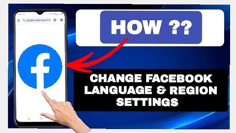 How to Change Facebook Language & Region Settings
