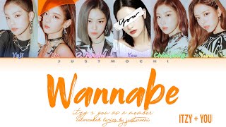 Itzy 있지 Wannabe 6 Members Ver. Color Coded Lyrics Engrom가사