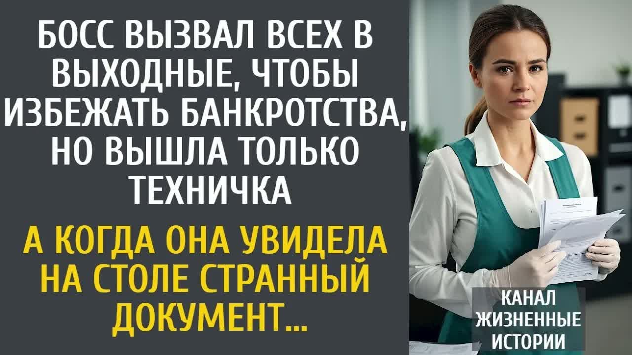 Босс вызвал всех в выходные, чтобы избежать банкротства, но вышла только техничка