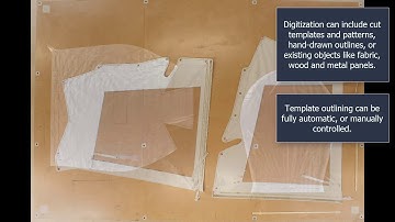 Digitize a pattern template using photos and export measurements to CAD