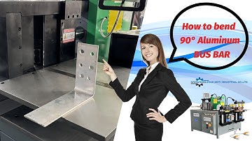 How to bend a 90-degree aluminum busbar? MOTI Busbar Machine Busbar Bending Machine Busbar Bender