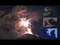 Spectacular Lightning in Ash Clouds from Colima volcano, Mexico (Timelapse)