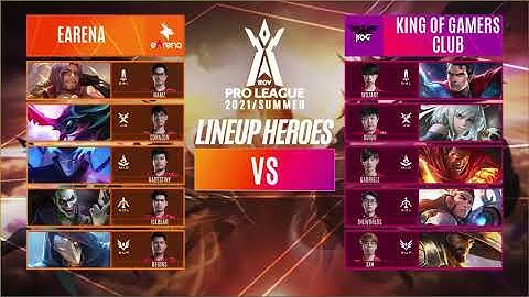 [RoV] EARENA VS KING OF GAMERS CLUB | ไฮไลท์ | RPL 2021 Summer | Week 1 Day 2 | เกมที่ 1