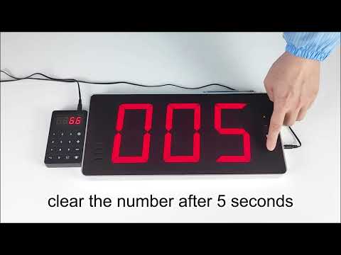How to set the called number automatic clear time for the queue calling system (JT-1053Q)