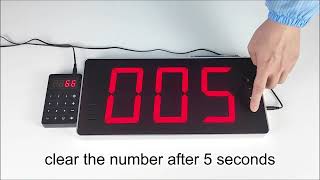How to set the called number automatic clear time for the queue calling system (JT-1053Q)